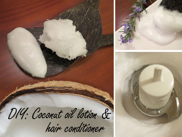 DIY: Coconut Oil lotion & conditioner