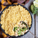 White Bean and Turkey Chili with Cornbread Crumble