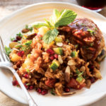 Pomegranate Chicken with Warm Kisir
