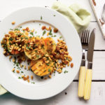 Grilled Celeriac Steaks with Parsley-Pine Nut Relish