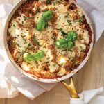 Skillet cannellini bean eggplant parmesan greek