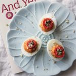 Romesco devilled eggs