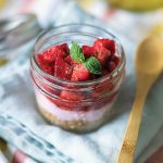 Strawberry coconut cream pots