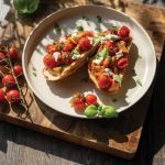 Buffalo mozzarella toasts