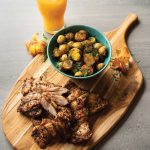 Harissa chicken and golden potatoes