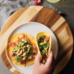 Kung pao salmon tacos