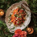 Red pepper salad with hazelnuts
