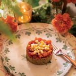 Watermelon tartar with smoked paprika