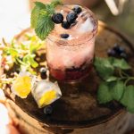 Saskatoon ginger spritz