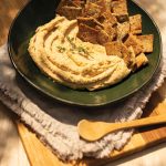 Roasted garlic and sweet potato hummus