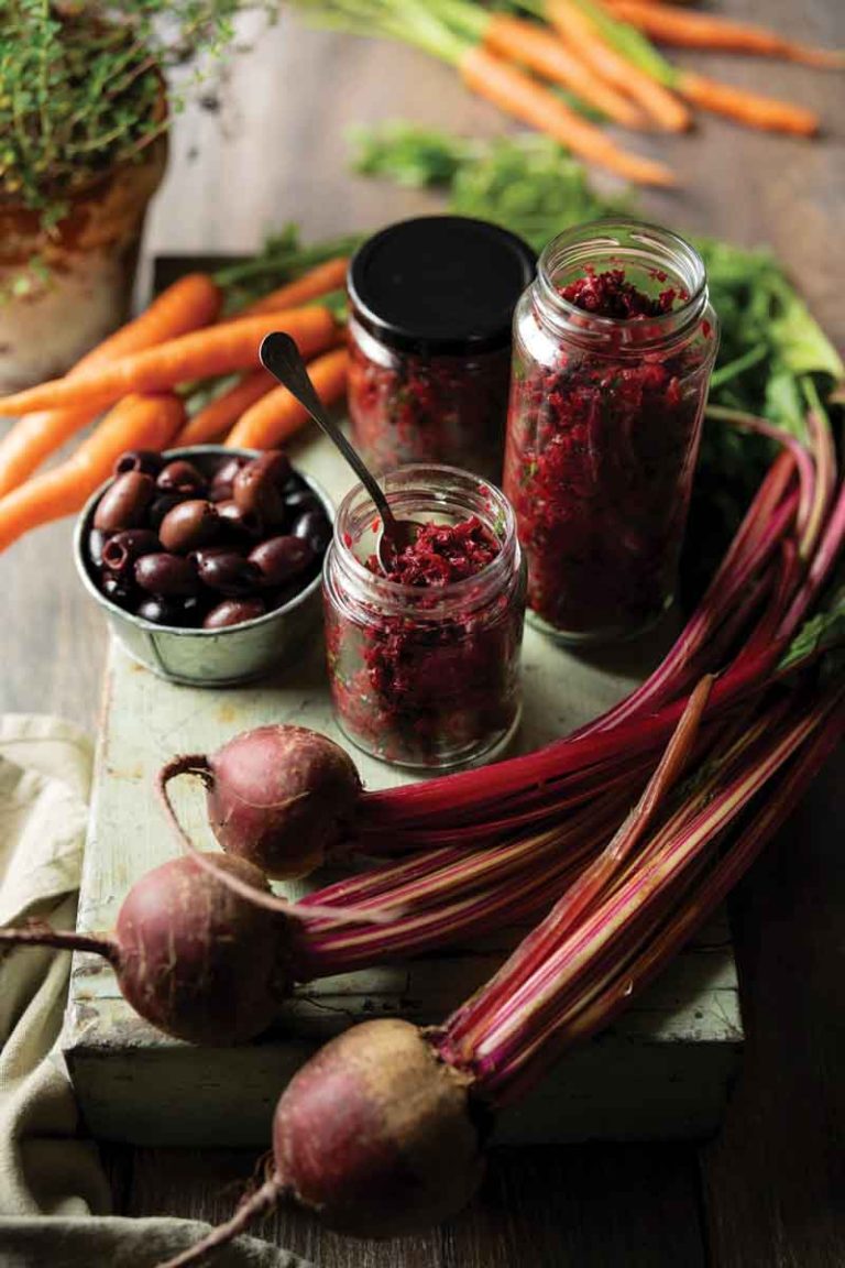 Beet carrot tapenade