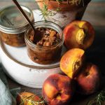 Sweet and sour peach chutney