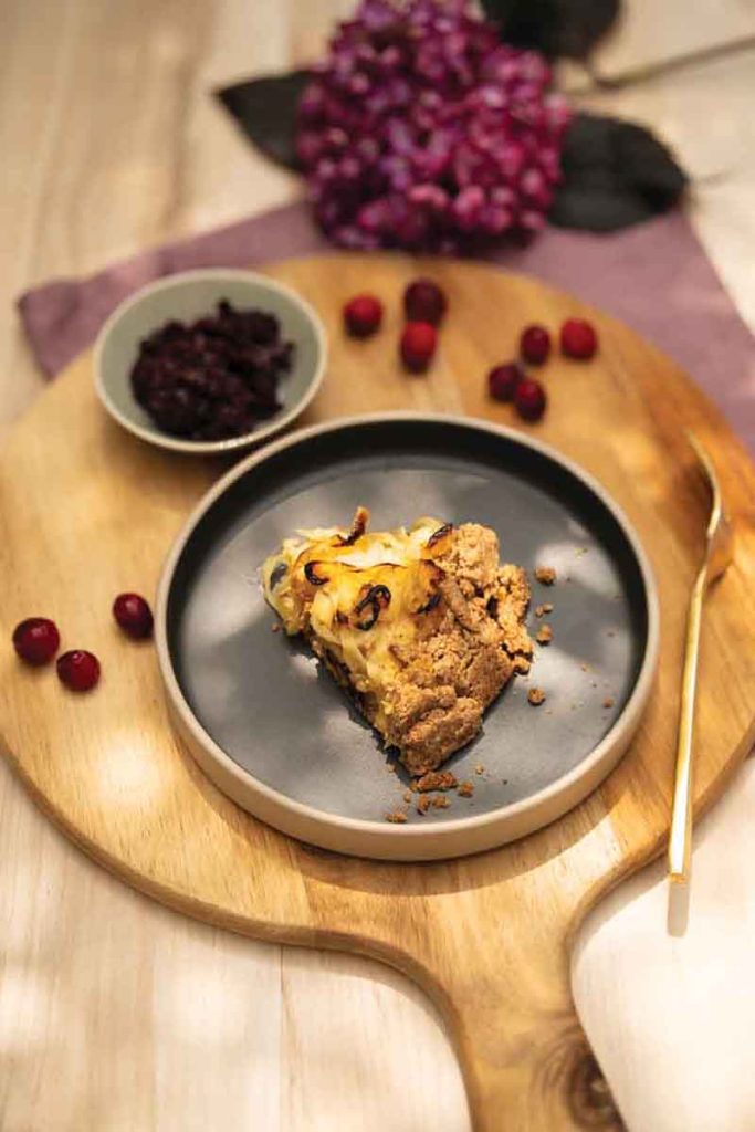 Roasted white bean galette