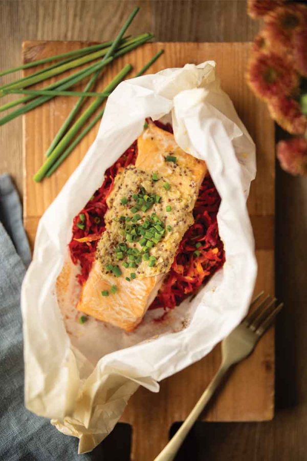 Salmon en papillote