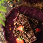 Cocoa Strawberry Crumble Bars