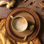 Creamy cashew masala chai latte