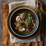 Elk Meatball and Wild Mushroom Stew
