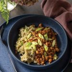 Ginger Tempeh Crumble with Cilantro Rice