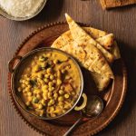 Red pepper and chickpea korma curry