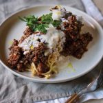 Creamy Pastitsio with Lentil Bolognese