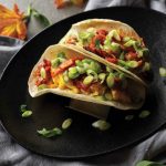 Kimchi Mid-Day Breakfast Tacos with Avocado Crema