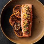 Roasted Salmon with Seared Citrus Salsa