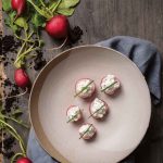 Radish and Whipped Mint Labneh Bites