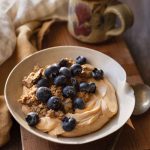 Whipped Cheesecake Bowls with Peanut and Granola Crumble