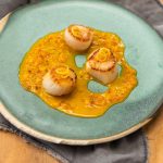 Scallops with Lemon and Saffron