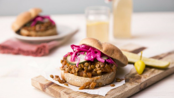 Lentil & Veggie Sloppy Joes